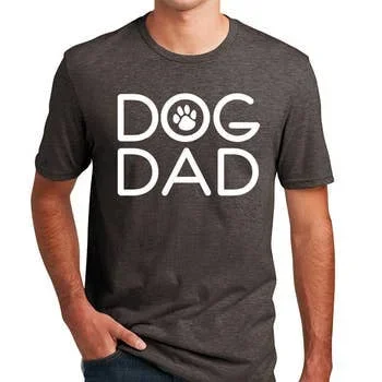 Dog Speak Dog Dad Tee Shirt Brown