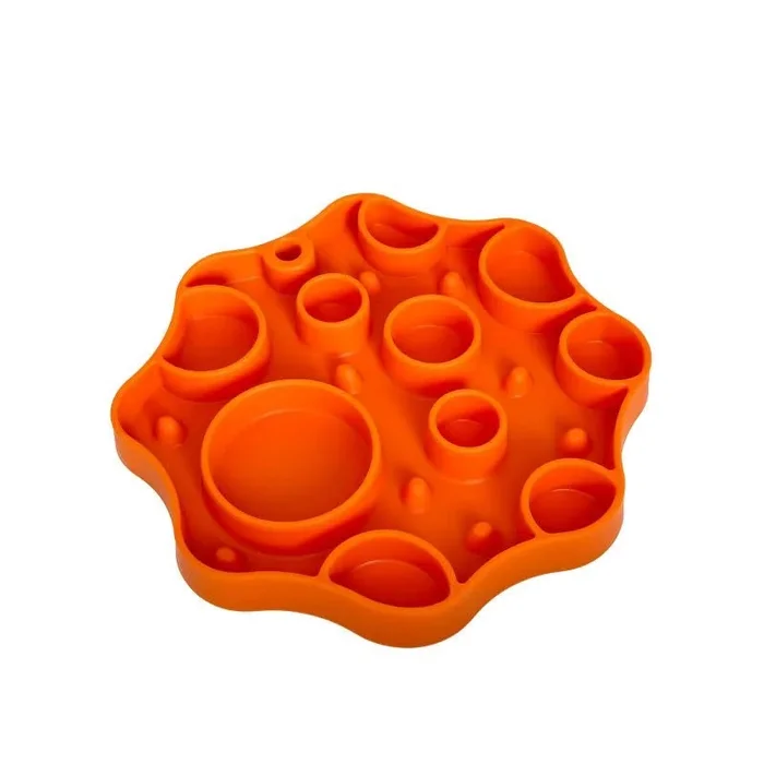 DOGGOTIQUE Moon Slow Feeder Orange