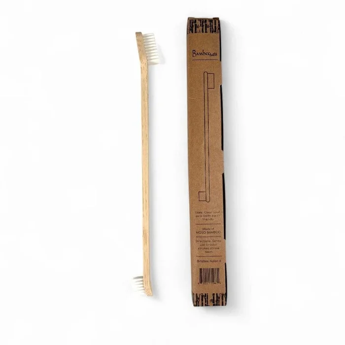 Double-Sided Bamboo Dog Toothbrush
