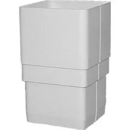 Downspout Gutter Coupler, White Vinyl