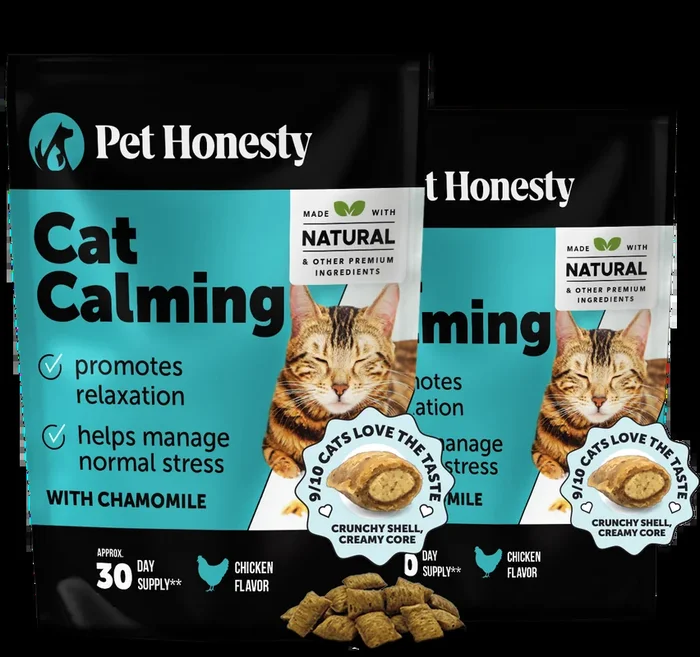 Dual Texture Calming Supplement for Cats 2-Pack (Chicken Flavor)