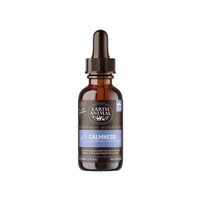 Earth Animal Organic Herbal Remedies Calmness Tincture for Dogs