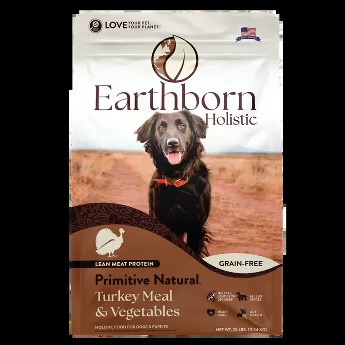 Earthborn Holistic Dry Dog Food – Primitive Natural – 25lb Bag
