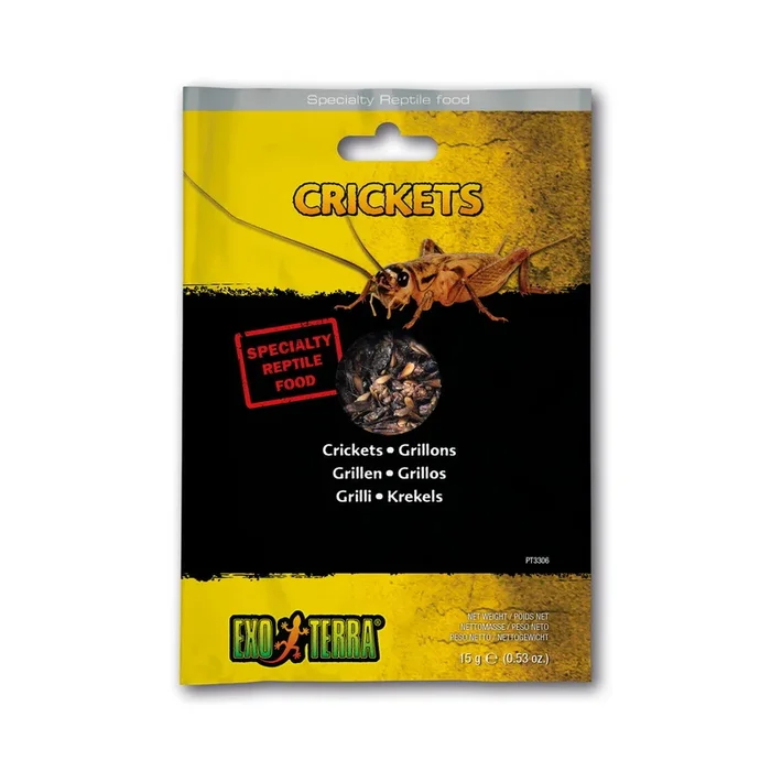 ET Reptile Food, Crickets .53oz {L+