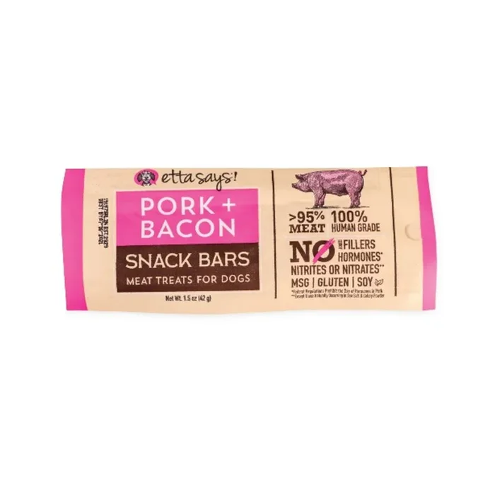 Etta Says Meat Snack Bar Pork And Bacon 1.5oz