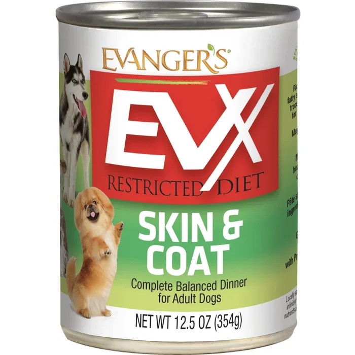Evanger’s EVX Restricted Diet Skin & Coat Dinner for Dogs
