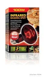 Exo Terra Infrared Basking Spot Lamp 100w Pt2144{L+7}