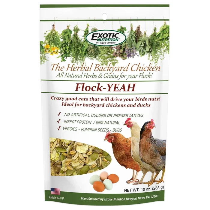 Exotic Nutrition Flock-Yeah Backyard Chicken Treat