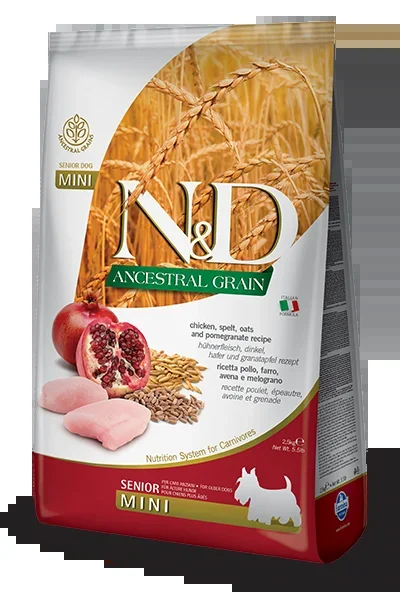 Farmina N&D K9 AG Chicken Pomegranate Senior Mini 5.5lb