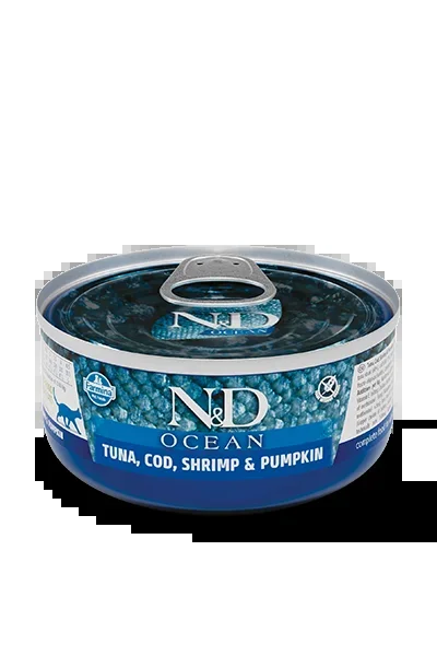 Farmina N&D Ocean Cat Tuna, Cod & Shrimp Adult Wet Food