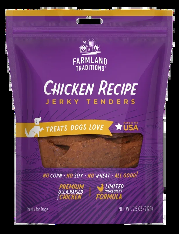 Farmland Traditions Chicken Recipe Jerky Tenders Dog Treats