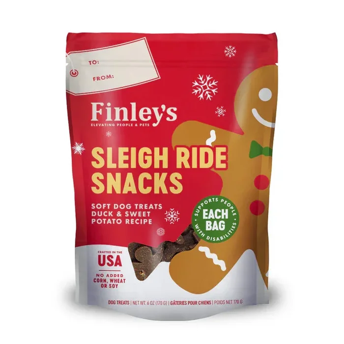 Finley’s Sleigh Ride Snacks Duck & Sweet Potato Recipe Dog Treats