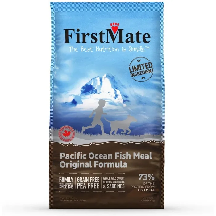 First Mate Limited Ingredient Weight Control Dry Dog Food – Pacific Ocean Fish – 14.5lb Bag