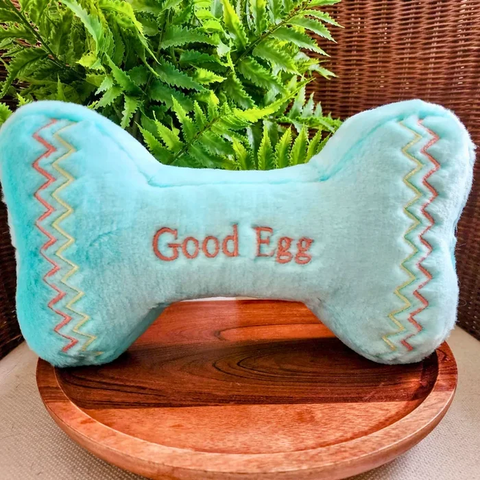 Fluff & Tuff Good Egg Easter Dog Bone :