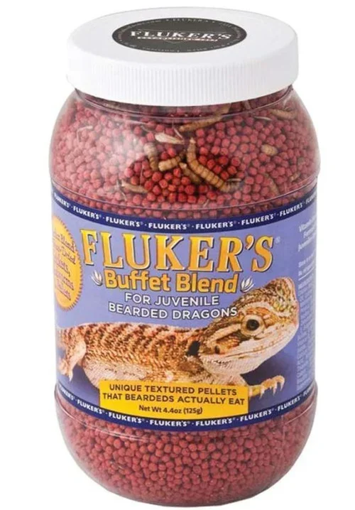 Fluker’s Buffet Blend Juvenile Bearded Dragon Formula, 4.4 Oz.