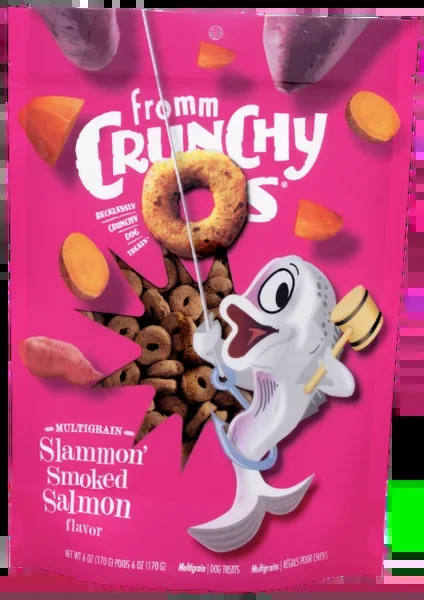 Fromm Crucnhy O’s Slammon’ Smoked Salmon Dog Treats