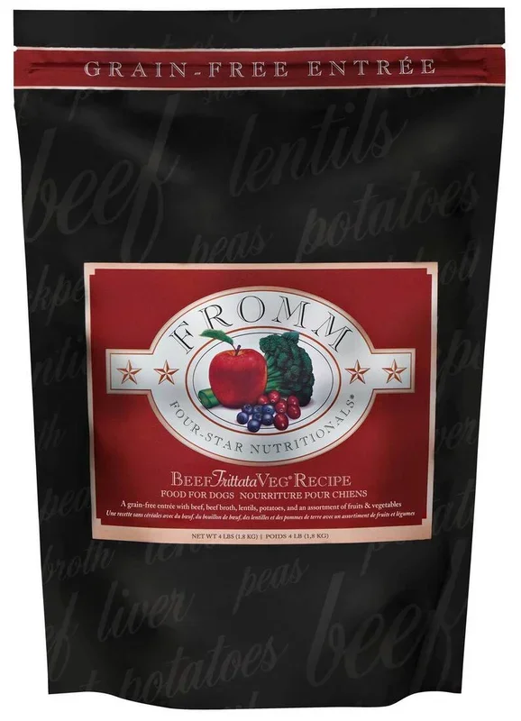 Fromm Four-Star Beef Frittata Veg® Recipe Dry Dog Food, 4 Pounds