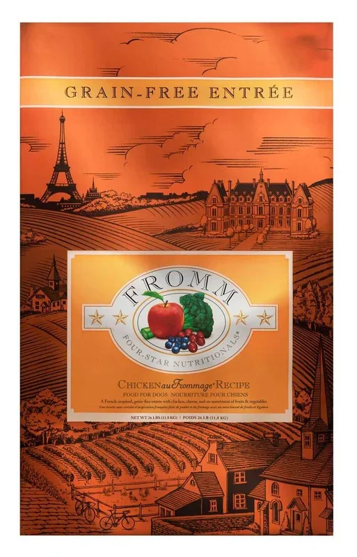 Fromm Four-Star Chicken Au Frommage® Recipe Dry Dog Food, 26 Pounds