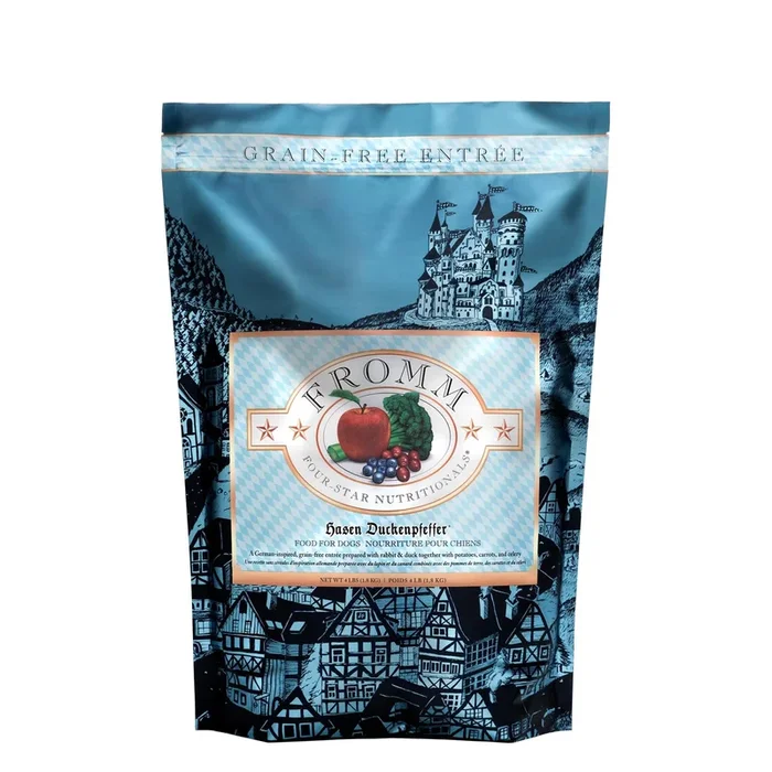 Fromm Four-Star Dry Dog Food – Hasen Duckenpfeffer – 4lb Bag