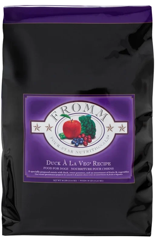 Fromm Four-Star Nutritionals Duck A La Veg Dry Dog Food, 4-lb