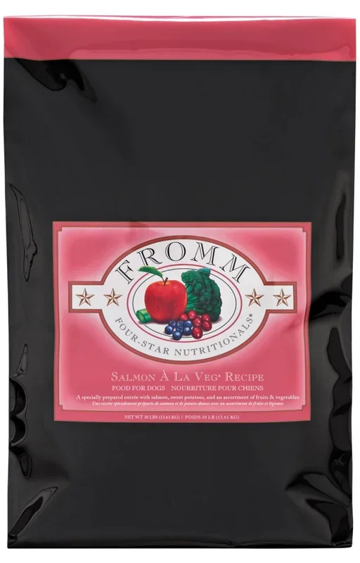 Fromm Four-Star Nutritionals Salmon A La Veg Dry Dog Food, 12-lb