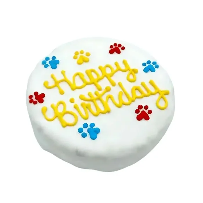 FURRY BELLY BAKE SHOP Pride Paws Birthday Chewy Oat Cake