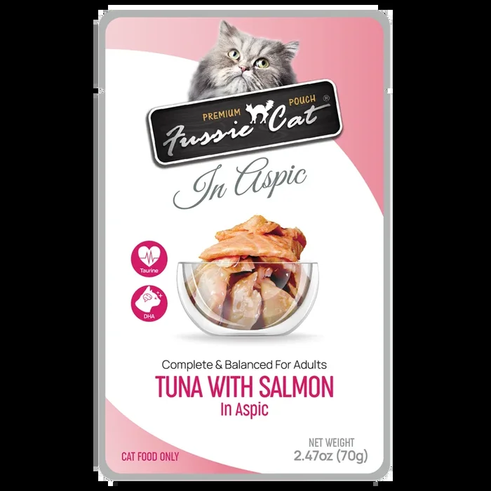 Fussie Cat Tuna with Salmon Pouch 2.47oz