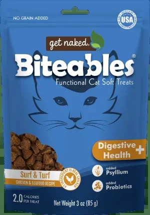 Get Naked® Biteables® Digestive Health+ Functional Cat Soft Treats