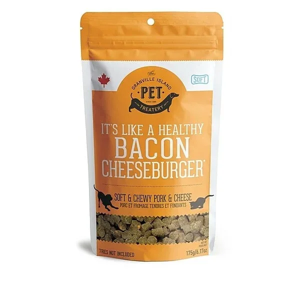 Granville Island Pet Treatery-Bacon Cheeseburger Pork/Cheese Treat Dog 175 g