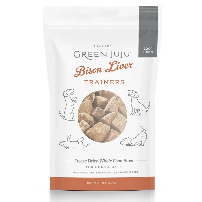 Green Juju Bison Liver Trainers Dog Treats
