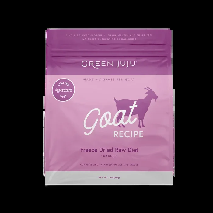 Green Juju Limited Ingredient Freeze-Dried Raw Goat Recipe for Dogs
