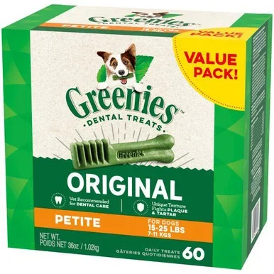 Greenies Petite Tub 36oz 60 Count