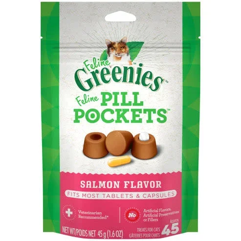 GREENIES Pill Pockets for Cats Salmon 1.6oz