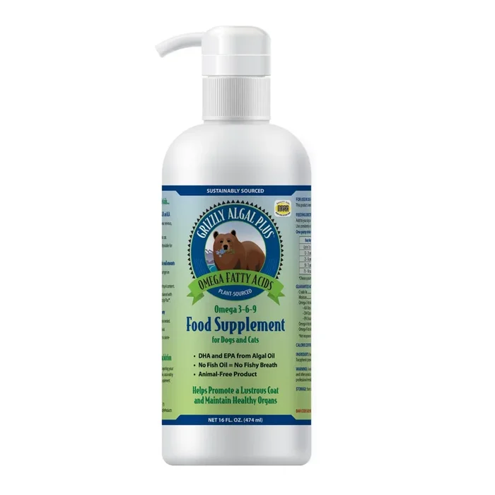Grizzly Algal Plus Food Supplement for Dogs & Cats, 16-oz