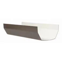 Gutter, Brown Vinyl, 10-Ft.