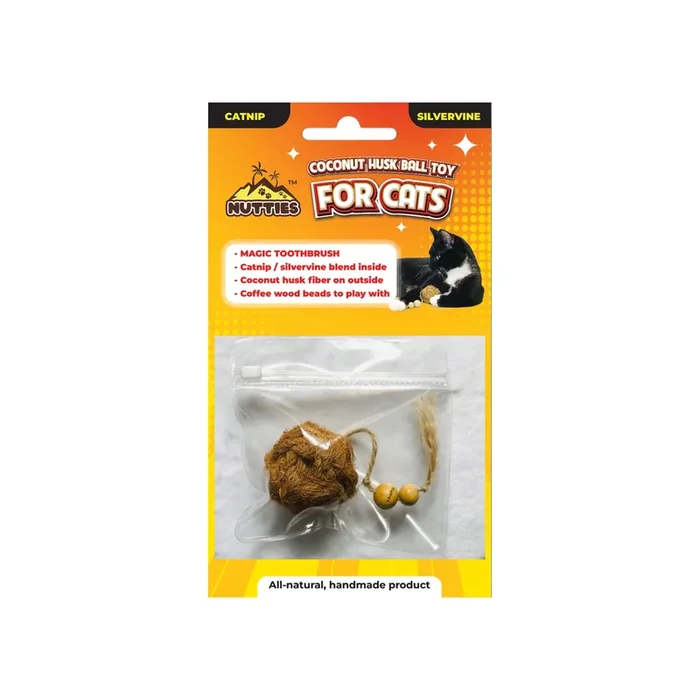 Healthy Pet World Nutties Coconut Husk Dental Cat Toy