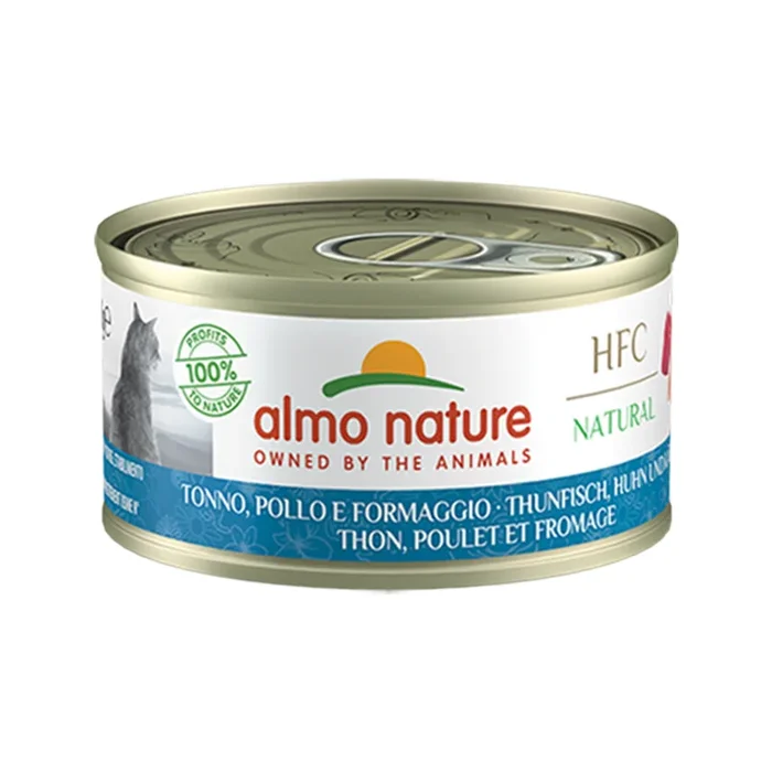 HFC Natural Tuna, Chicken & Cheese Cat Can