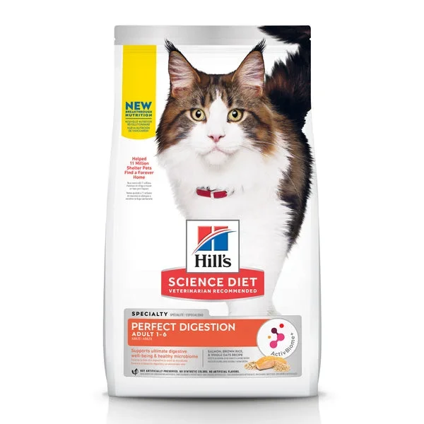 Hill’s Science Diet Adult Perfect Digestion Salmon Dry Cat Food