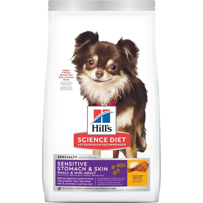Hill’s Science Diet Adult Sensitive Stomach & Skin Small & Mini Chicken Recipe Dog Food