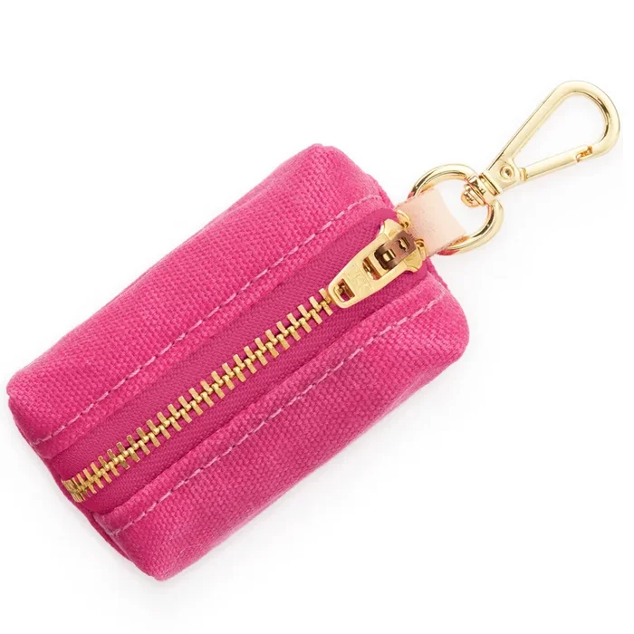 Hot Pink Waxed Canvas Waste Bag Holder