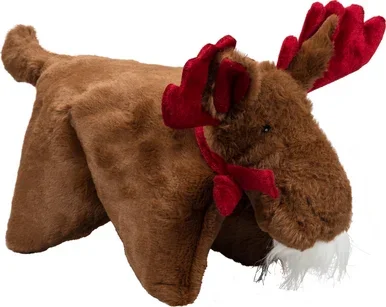 HuggleHounds Marty Moose Holiday Squooshie Small