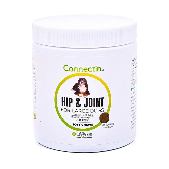 InClover Connectin Hip & Joint Soft Chew Supplements for Large Dogs – 80 Count