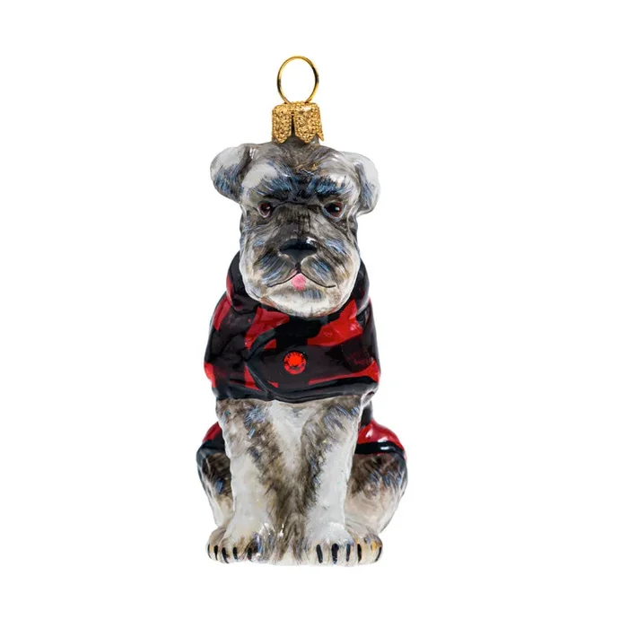 Joy To The World Dog Ornament Schnauzer with Floppy Ears