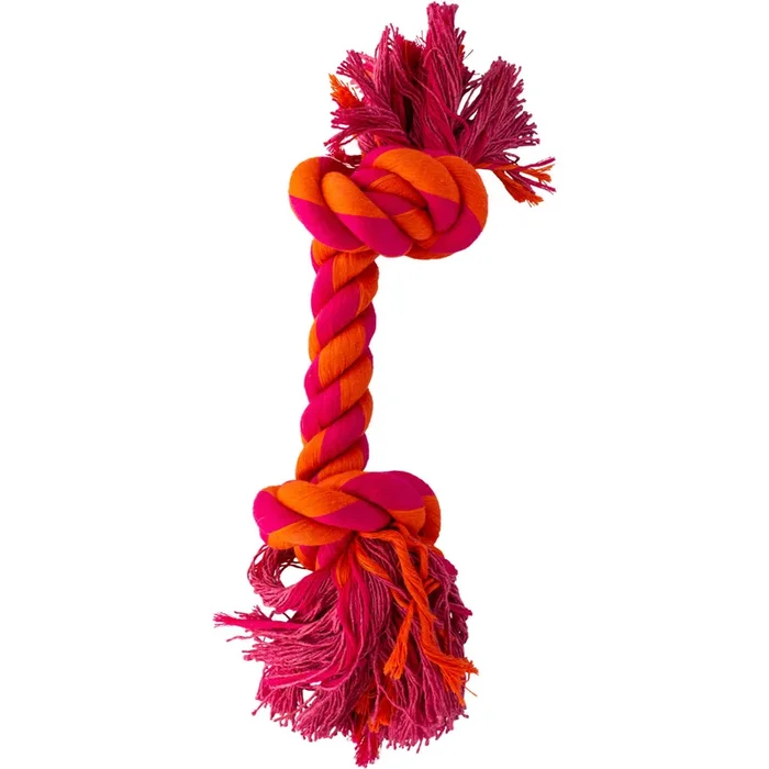 Knotty & Nice Bone Two Pink & Orange 12″