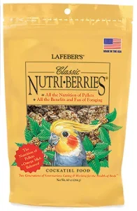 Lafeber Company Classic Nutri-Berries Cockatiel Bird Food 10oz