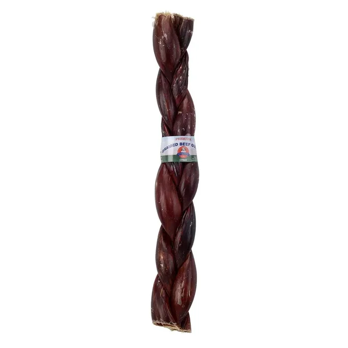 Lennox Braided Beef Gullet Dog Treat, 12 Inches