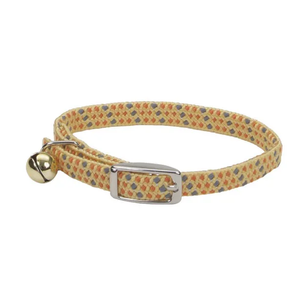 Li’l Pals® Elasticized Safety Kitten Collar with Reflective Threads, Yellow Multi