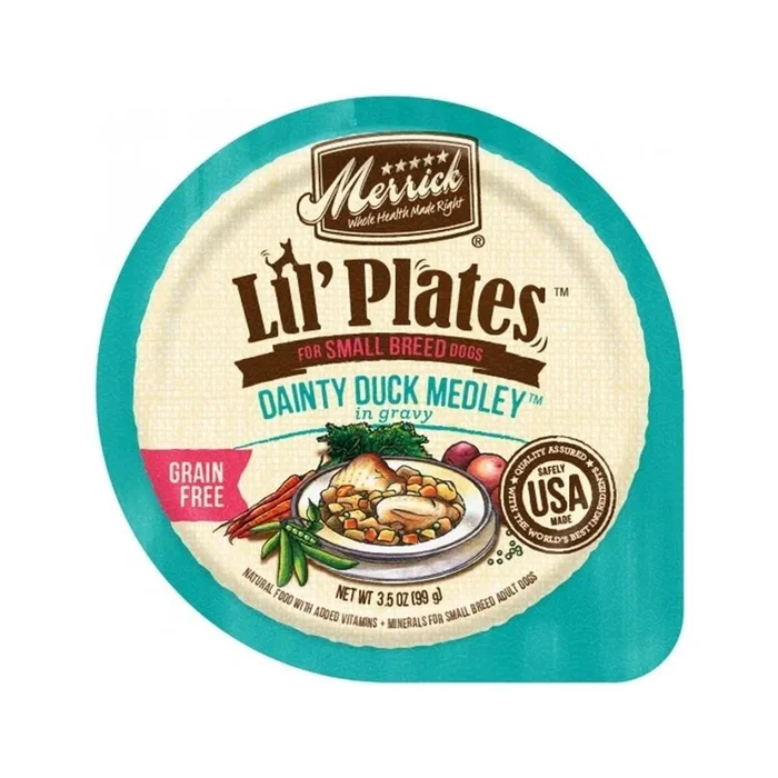 Lil’ Plates Adult Grain Free Dainty Duck Medley Dog Can for Small Breeds