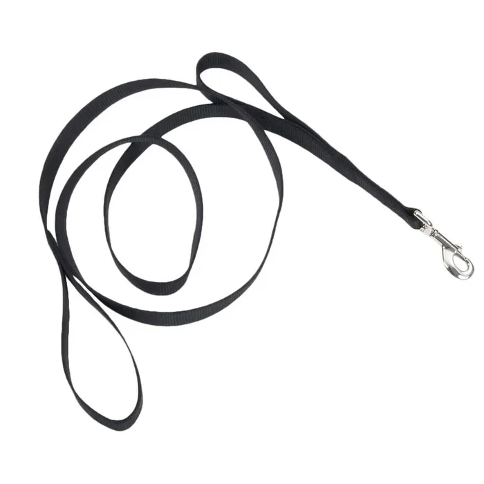 Loops 2® Double Handle Dog Leash, Black, 1
