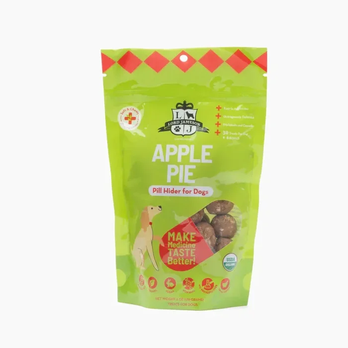 Lord Jameson Apple Pie Organic Pill Hider Dog Treats (6 oz)